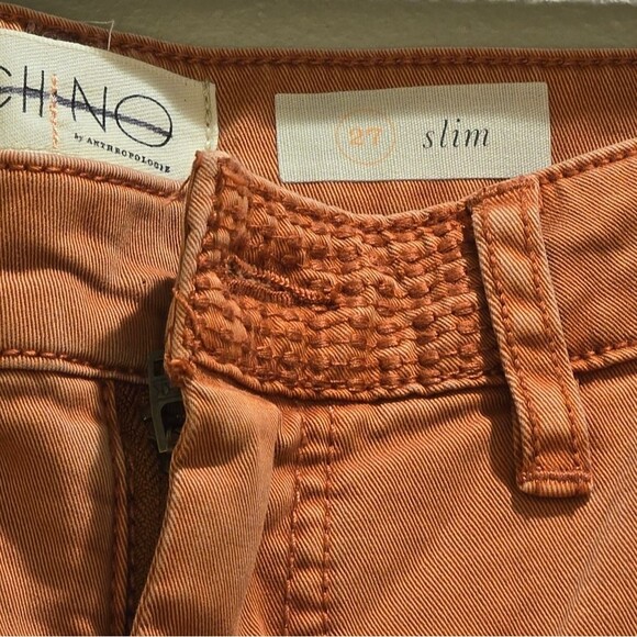 NWT Anthropologie Maeve Chino Crop Pants Slim Sz 27 - Picture 2 of 4
